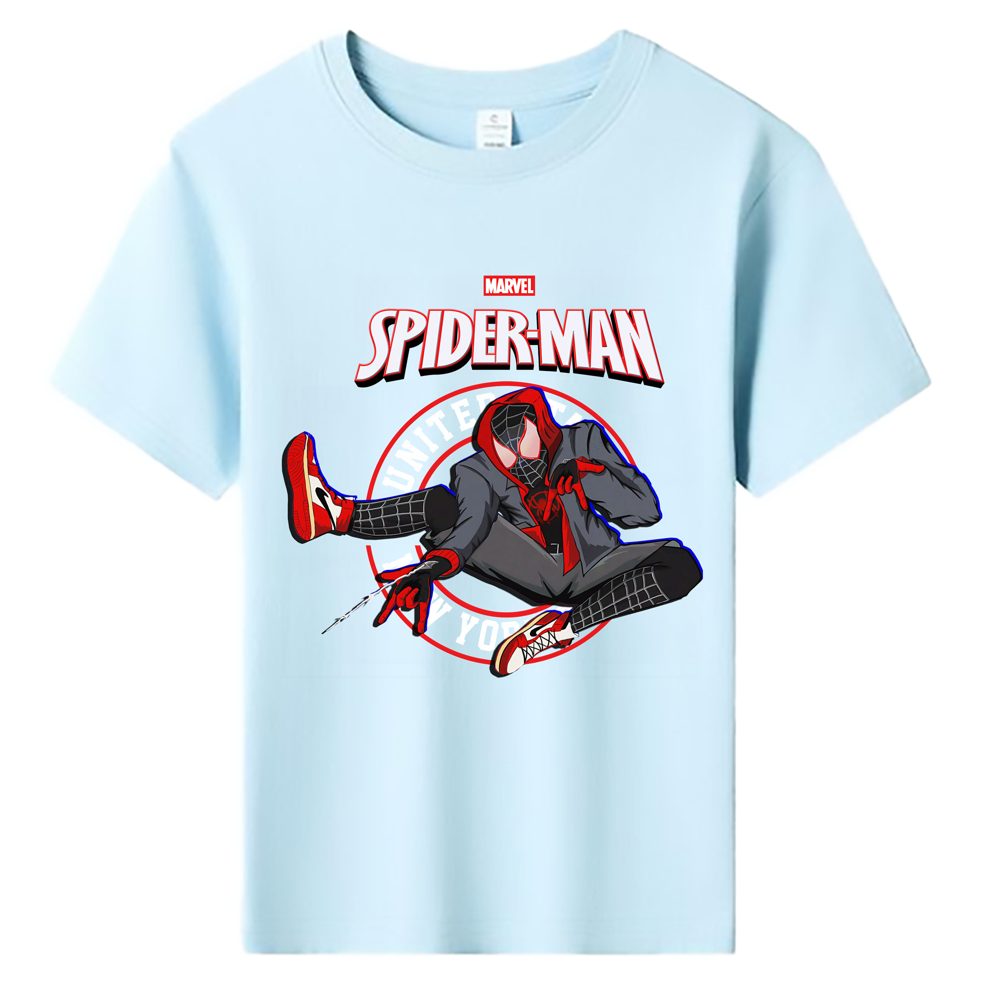 （画像用） Spider Man スパイダーマン 綿100％キッズTシャツ（フロントプリント）